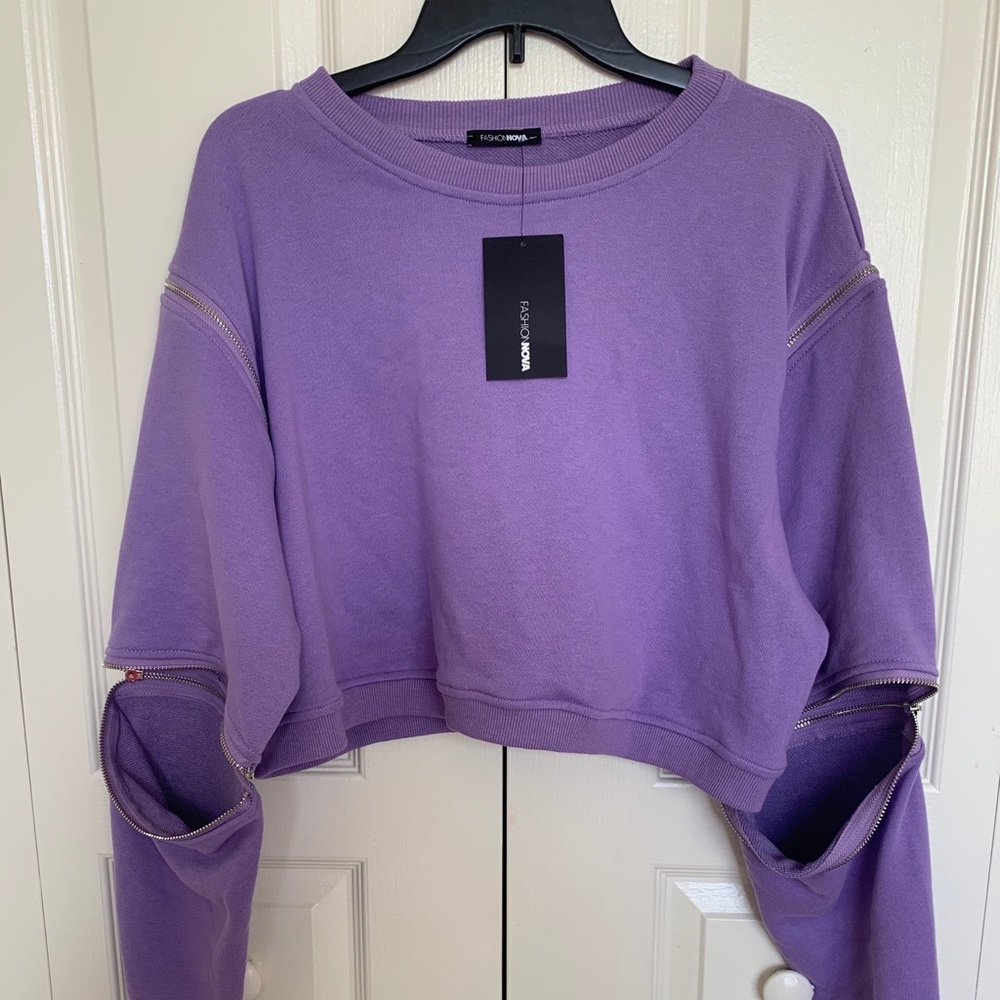 Fashion Nova Cropped Sweatshirt